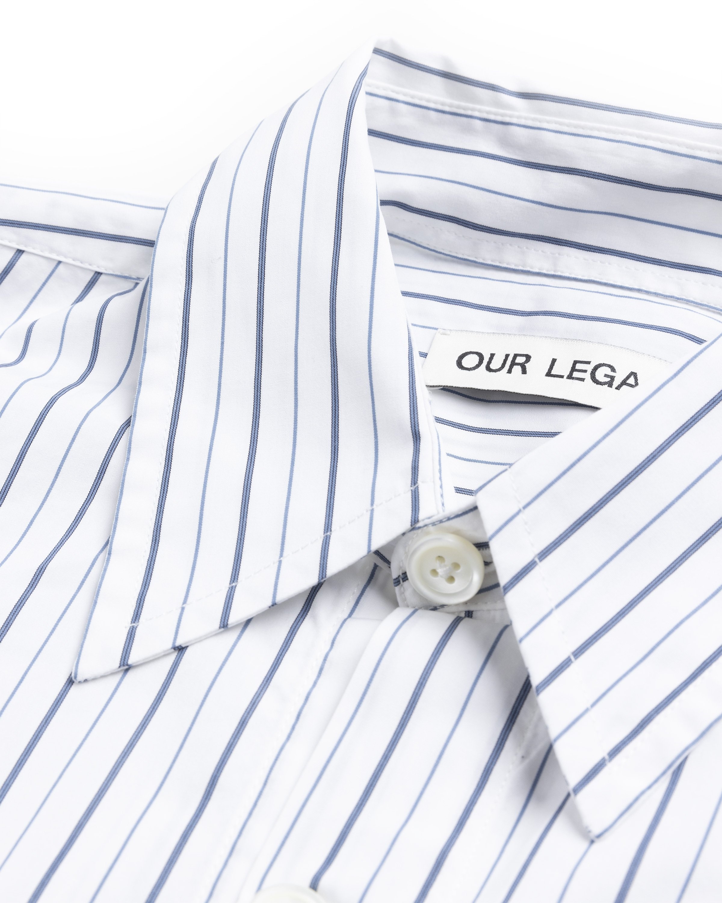 Our Legacy – Popover Shirt Olympic White Stripe | Highsnobiety Shop